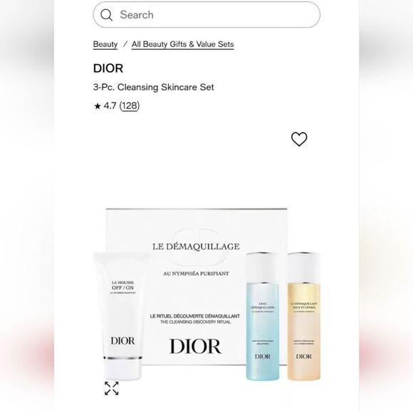 Dior White and Blue Cleanser Exfoliant Skincare - Picture 1 of 2